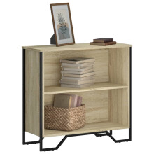 Berkfield Bookcase Sonoma Oak 80x31x74.5 cm Engineered Wood