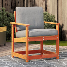 Berkfield Garden Chair Wax Brown 62x56x77 cm Solid Wood Pine