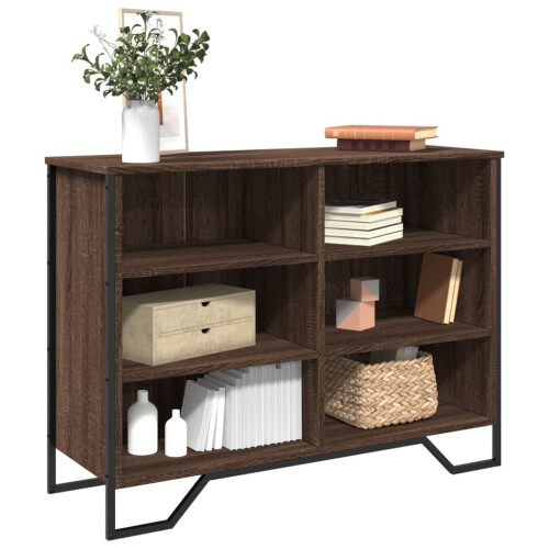 Berkfield Sideboard Brown Oak 101x35.5x74.5 cm Engineered Wood
