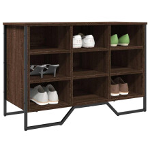 Berkfield Shoe Cabinet Brown Oak 90x38x61.5 cm Engineered Wood