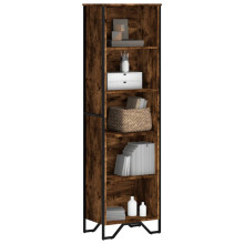 Berkfield Bookcase Smoked Oak 50x31x169 cm Engineered Wood