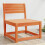 Berkfield Garden Sofa Wax Brown Solid Wood Pine 1