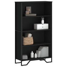 Berkfield Bookcase Black 80x31x137.5 cm Engineered Wood