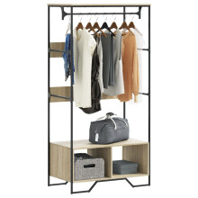 Berkfield Wardrobe Sonoma Oak 90x50x180 cm Engineered Wood