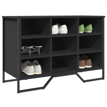 Berkfield Shoe Cabinet Black 90x38x61.5 cm Engineered Wood