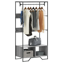 Berkfield Wardrobe Grey Sonoma 90x50x180 cm Engineered Wood
