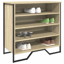 Berkfield Shoe Cabinet Sonoma Oak 80x38x78 cm Engineered Wood