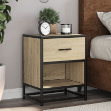 Berkfield Bedside Cabinet Sonoma Oak 40x31x50 cm Engineered Wood