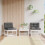 Berkfield Garden Sofas with Cushions 2pcs White Solid Wood Pine 1