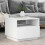 Berkfield Coffee Table with LED Lights White 50x49x40 cm 1