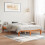 Berkfield Bed Frame without Mattress Wax Brown 120x200 cm Solid Wood Pine 1