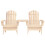 Berkfield Garden Adirondack Chairs with Tea Table Solid Fir Wood 2
