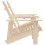 Berkfield Garden Adirondack Chairs with Tea Table Solid Fir Wood 3