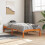 Berkfield Bed Frame without Mattress Wax Brown 90x200 cm Solid Wood Pine 1