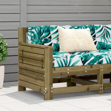 Berkfield Garden Armrest Sofa 69x62x70.5 cm Impregnated Wood Pine