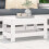 Berkfield Garden Footstool White 62x30x32 cm Solid Wood Pine 1