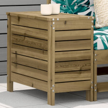 Berkfield Garden Footstool 62x31.5x52 cm Impregnated Wood Pine