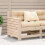 Berkfield Garden Armrest Sofa 69x62x70.5 cm Solid Wood Pine 1