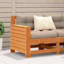 Berkfield Garden Armrest Sofa Wax Brown 69x62x70.5 cm Solid Wood Pine