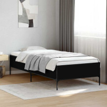 Berkfield Bed Frame without Mattress Black 90x200 cm