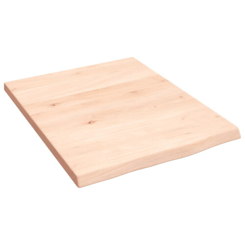 Berkfield Bathroom Countertop 40x50x2 cm Untreated Solid Wood 1