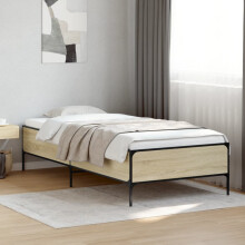 Berkfield Bed Frame without Mattress Sonoma Oak 90x190 cm Single