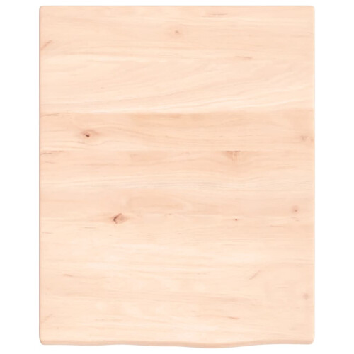 Berkfield Bathroom Countertop 40x50x2 cm Untreated Solid Wood 2