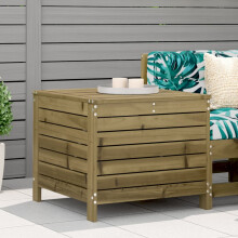 Berkfield Garden Footstool 62x63.5x53.5 cm Impregnated Wood Pine