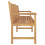 Berkfield Garden Bench 228 cm Solid Teak Wood 3