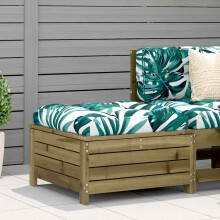 Berkfield Garden Footstool 62x63.5x32 cm Impregnated Wood Pine