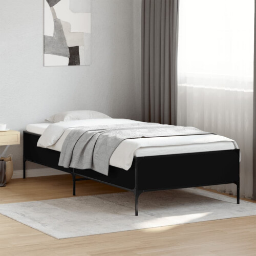 Berkfield Bed Frame without Mattress Black 100x200 cm