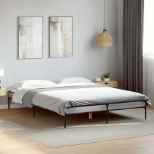 Berkfield Bed Frame without Mattress Grey Sonoma 120x190 cm Small Double