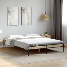 Berkfield Bed Frame without Mattress Sonoma Oak 150x200 cm King Size