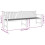 Berkfield Garden Bench 228 cm Solid Teak Wood 9