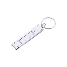Nail Clippers Wide Jaw Stainless Steel Folding Cutter Ultra Thin Travel Design with Glass File