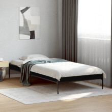 Berkfield Bed Frame without Mattress Black 90x200 cm