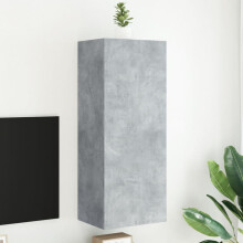 Berkfield TV Wall Cabinet Concrete Grey 40.5x30x102 cm Engineered Wood