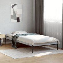 Berkfield Bed Frame without Mattress Grey Sonoma 90x190 cm Single