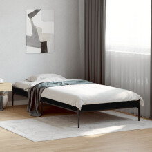 Berkfield Bed Frame without Mattress Black 100x200 cm