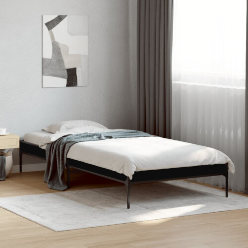 Berkfield Bed Frame without Mattress Black 100x200 cm