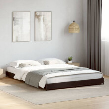 Berkfield Bed Frame without Mattress Black 135x190 cm Double