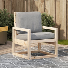 Berkfield Garden Chair 57.5x63x76 cm Solid Wood Pine