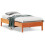 Berkfield Bed Frame without Mattress Wax Brown 75x190 cm Small Single Solid Wood Pine 1