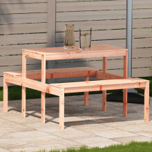 Berkfield Picnic Table 110x134x75 cm Solid Wood Douglas