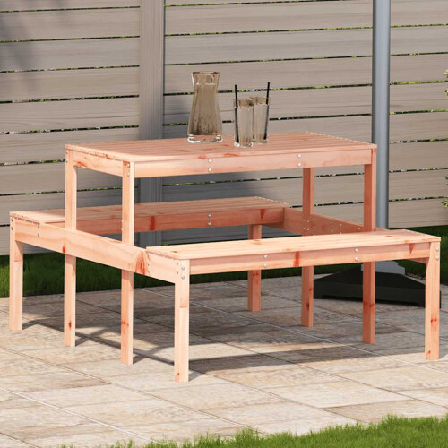 Berkfield Picnic Table 110x134x75 cm Solid Wood Douglas