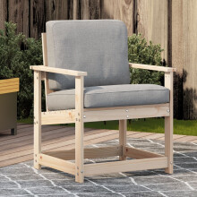 Berkfield Garden Chair 62x56x77 cm Solid Wood Pine