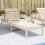 Berkfield Sun Lounger 199.5x62x55 cm Solid Wood Pine 1