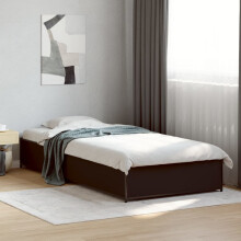 Berkfield Bed Frame without Mattress Black 90x190 cm Single