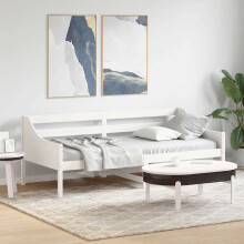 Berkfield Day Bed without Mattress White 90x200 cm Solid Wood Pine