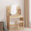 Berkfield Dressing Table with Mirror Sonoma Oak 96x39x142 cm 1
